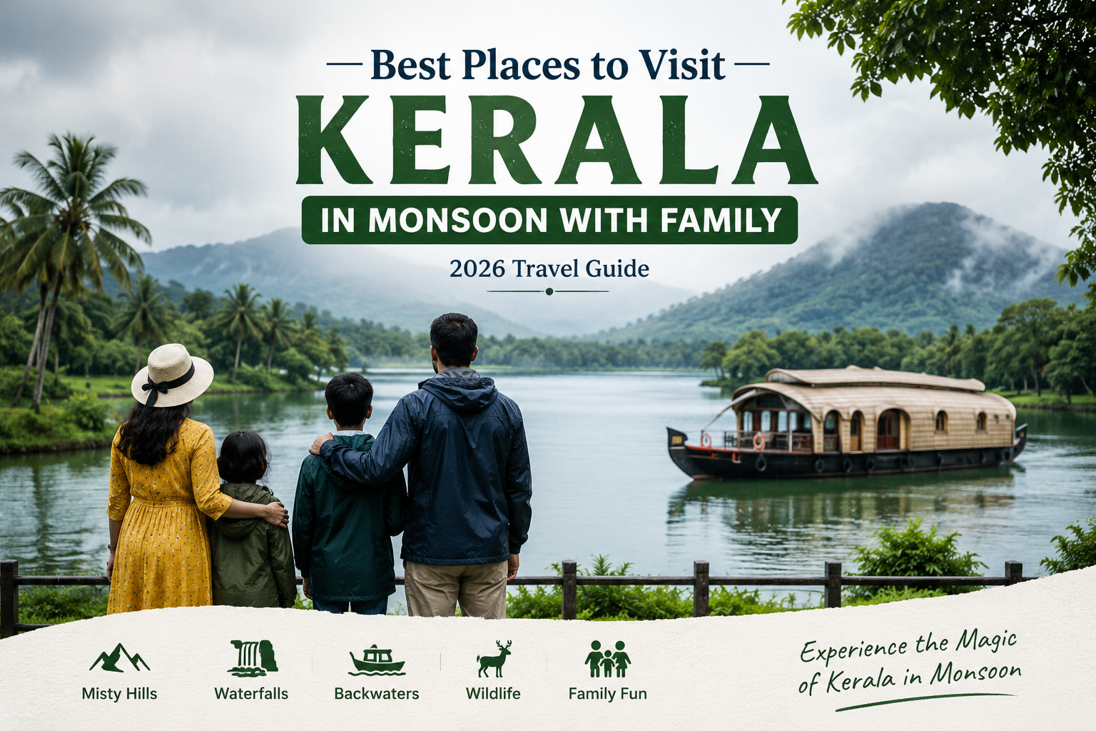 Best Places to Visit Kerala in Monsoon with Family (2026 Travel Guide)